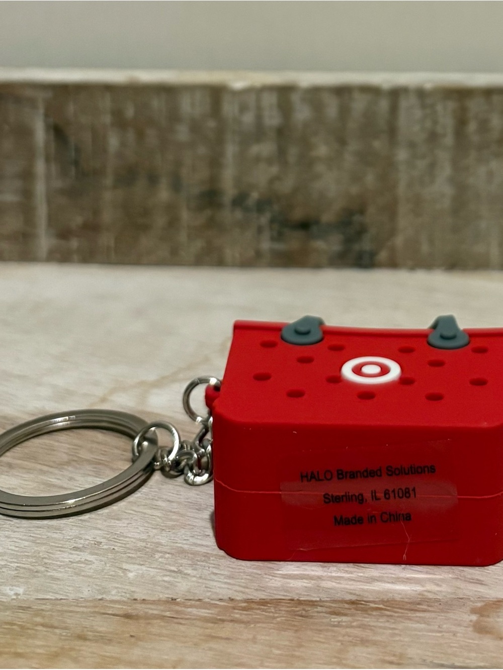 Target Red Mini Tote Keychain - Picture 3 of 3
